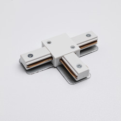 Т-коннектор для однофазного трекового шинопровода MKA-003-1 Белый