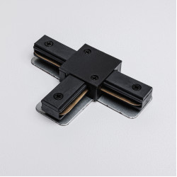 Т-коннектор для однофазного трекового шинопровода MKA-003-2 Черный