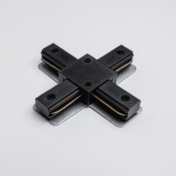 Х-коннектор для однофазного трекового шинопровода MKA-004-2 Черный