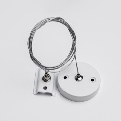 Тросовый подсвес для однофазного трекового шинопровода MKA-005-1 1,5 м Белый