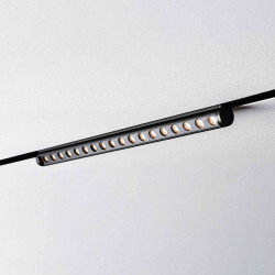 Магнитный трековый светильник MKL-104-18W3K-B Черный 357x22x67, 48V, 18W 1260 lm 3000 К 36°, LED Osram, CRI>90