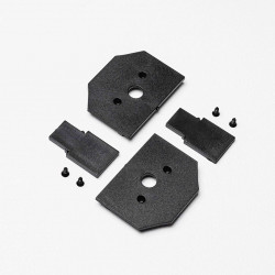 Торцевая заглушка MKA-3R2-EC-B для магнитного трекового шинопровода для натяжных потолков серии MKT-3R2, Черный