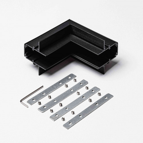 Угловой коннектор внутренний для встраиваемого магнитного трекового шинопровода под ГКЛ 12