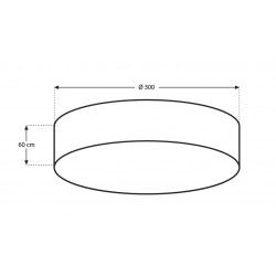 Потолочный светильник MIKAMI AURA, MKD-300-4K-W, Белый, 36W, 3780lm, 4000K, CRI>90, Ø300, 120°
