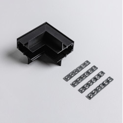 Угловой коннектор внутренни для встраиваемого магнитного трекового шинопровода MKA-2R-IC-B Черный