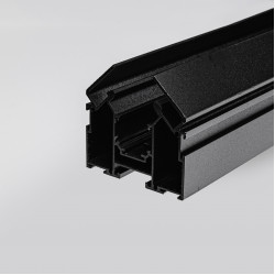 Магнитный трековый шинопровод для натяжных потолков Terra MKT-2R2-300-B 3м Черный